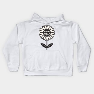 Mental health matters flower Kids Hoodie